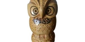 Wooden Owl Statues