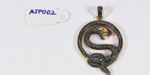 Antique Style Snake Shaped Pendant