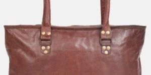 Ladies Leather Handmade Tote Bag with Zip Top Brannigan