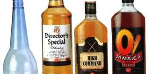 Plastic Liquor Bottles