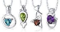 Sterling Silver Gemstones Pendants