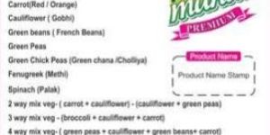 Frozen Mix Vegetables