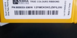 Zebra Zxp3 Half Panel Aadhar Card Ribbon