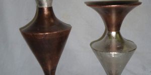 Flower Vase Rough Silver-brown Combination