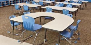U Shaped Library Tables