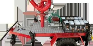 Carbon Steel Fire Monitor Trolley