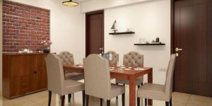3D Dining Room Interior Designing