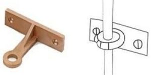 Copper Side Mounting Rod Brackets