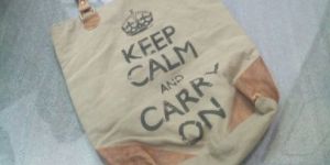 PH086 Canvas Mix Leather Tote Bag