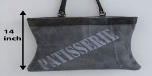 PH100 Canvas Mix Leather Tote Bag