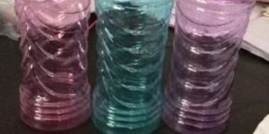 Plastic Water Bottle with Glass Caps