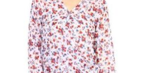 Top400331 Printed White Colour Ladies Top