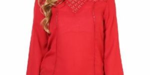 Top400398 Red Ladies Top