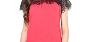 Top400425 Pink Colour Ladies Top
