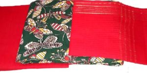 Kalamkari Chanderi Silk Dress Material