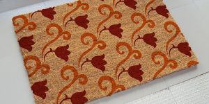 Natural Printed PVC Tufted Coir Mats