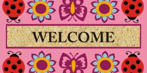 Vinyl Backed Coir Door Mats