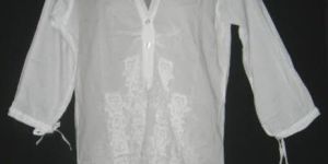 Ladies Lucknow Chikan Short Kurtis