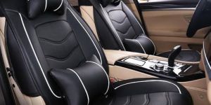Leather Waterproof Black Car Seat Covers