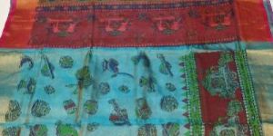 TISSUE PRINTED SAREES