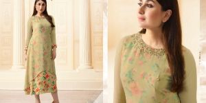 Vinay Tumbaa Bebo Georgette Designer Kurtis