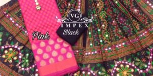 Vg Banarasi Chanderi Embroidered Suits