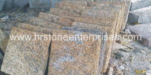 Yellow Pavers Bush Hammered