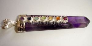 Chakra Cut Stone Pendant