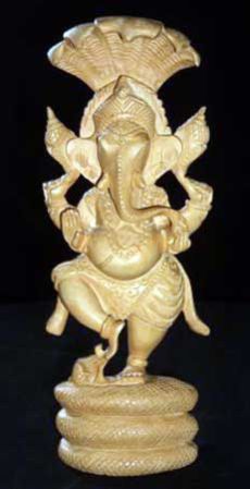 Wooden God Ganesh