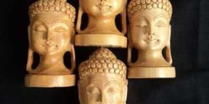 Wooden Fout Gauttam Buddha