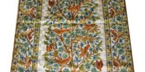 Hand Embroidered Silk Rug
