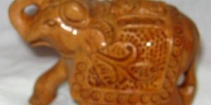 Wooden Elephant Statues