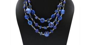 Layered Metal Beads Necklace
