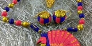 Terracotta Necklace with Earring