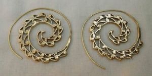 Brass Hoop Earrings