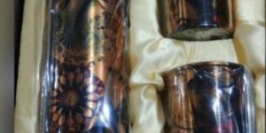 Copper Printed Bottle Set