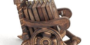 Wooden Chair Coaster Set