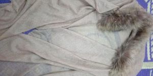 Thick Wool Pashmina Fur Collar Wrap Stoles