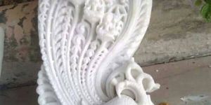 Marble Peacock Statues