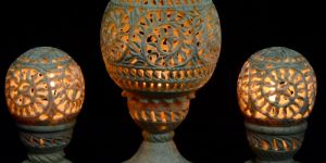 Stone Candle Holder