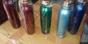Multi Colour Copper Jointless Water Bottle