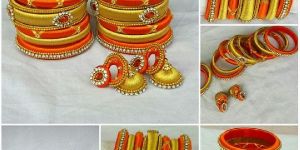 Orange Gold Bridal Bangle