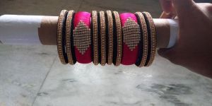 Pink Black Bangle