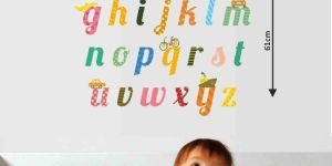 Decor Kafe a TO Z Alphabets Wall Sticker