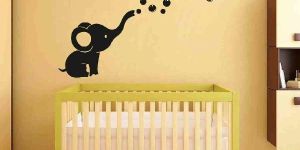 Decor Kafe Elephant Bubbles Wall Sticker