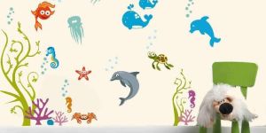 Decor Kafe Happy Fish Wall Sticker