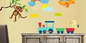 Decor Kafe Monkey Sky Wall Sticker