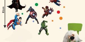 Decor Kafe Super Hero League Wall Sticker