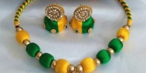 Yellow Green Color Necklace Set