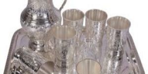 Silver Jug with Glasses